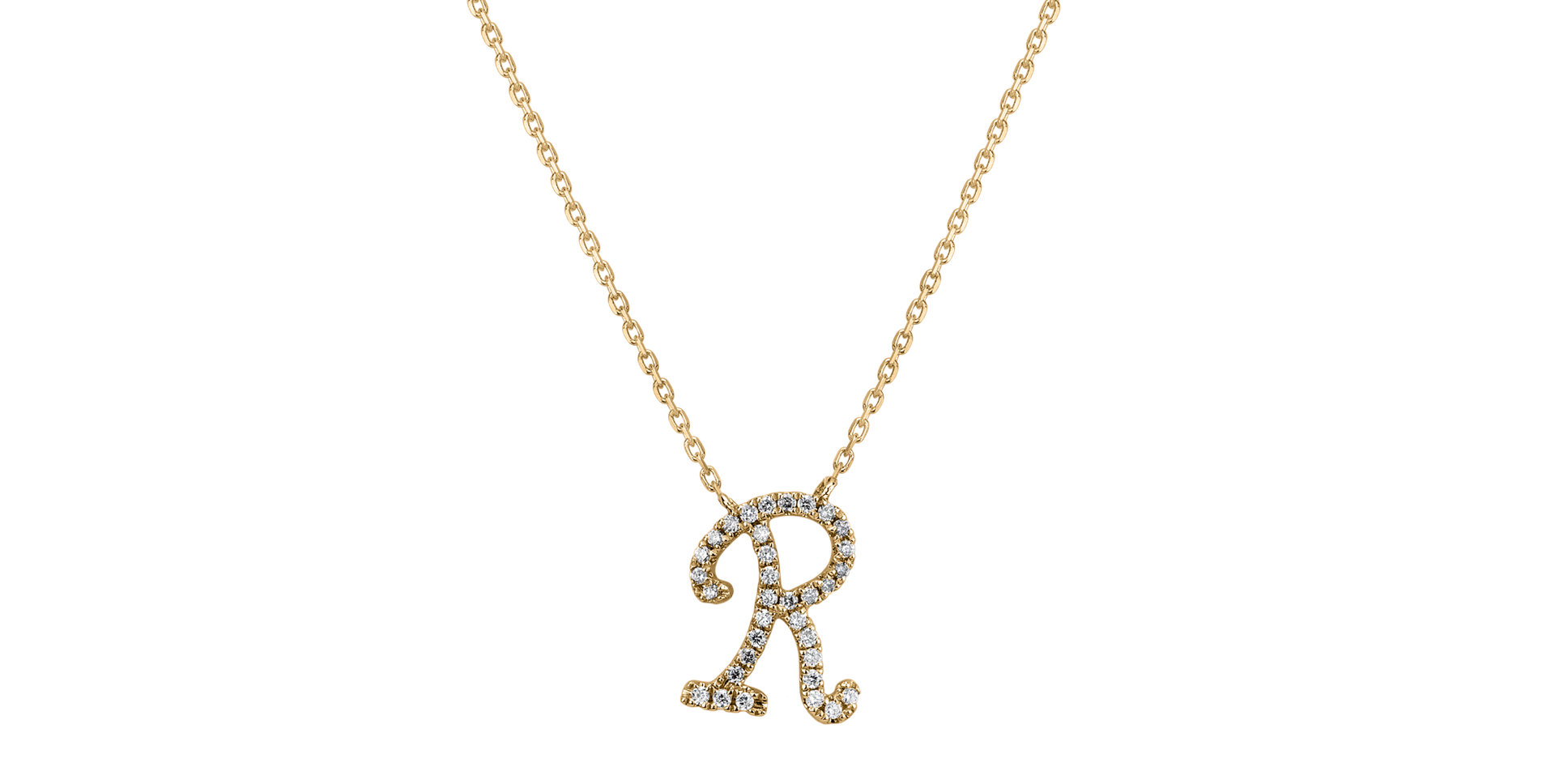 Diamond necklace Curly Glitter R