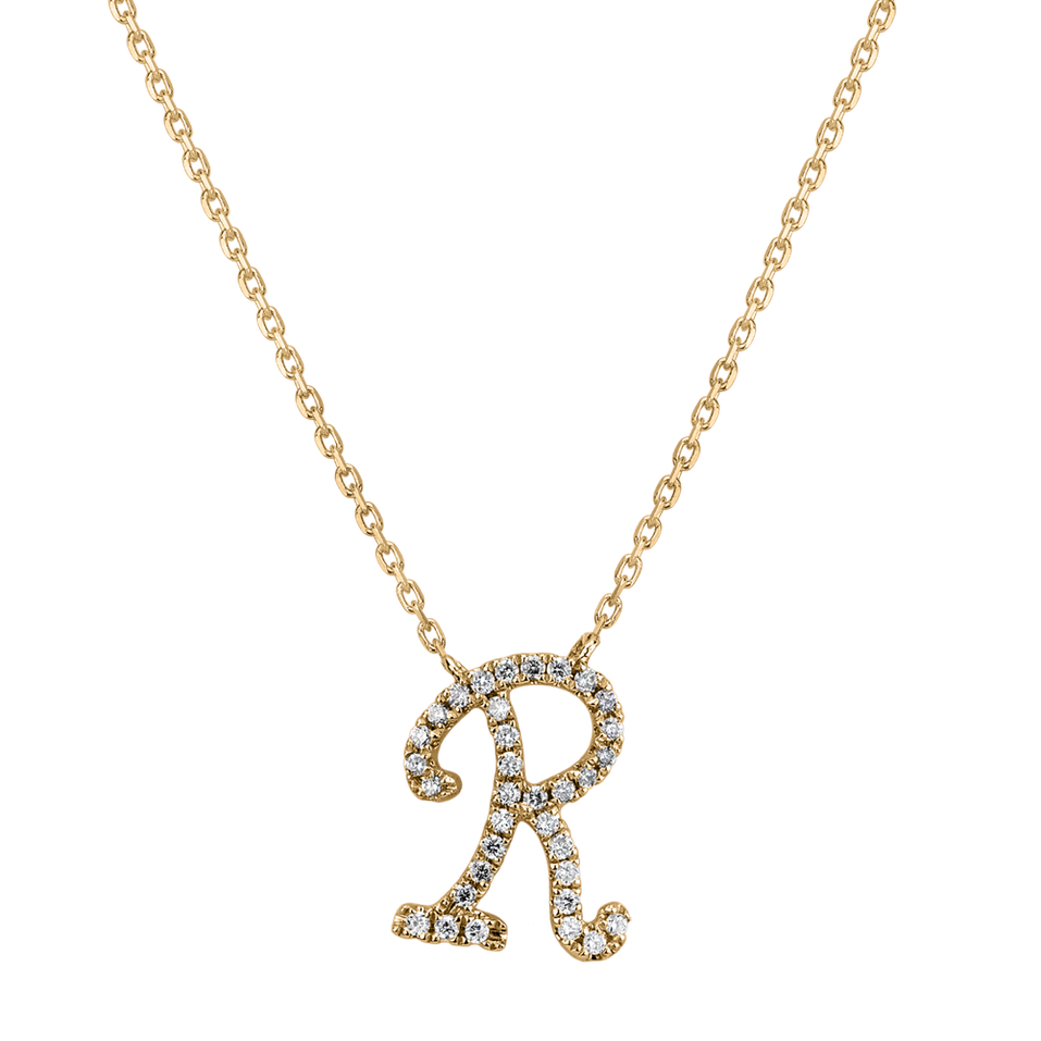 Diamond necklace Curly Glitter R