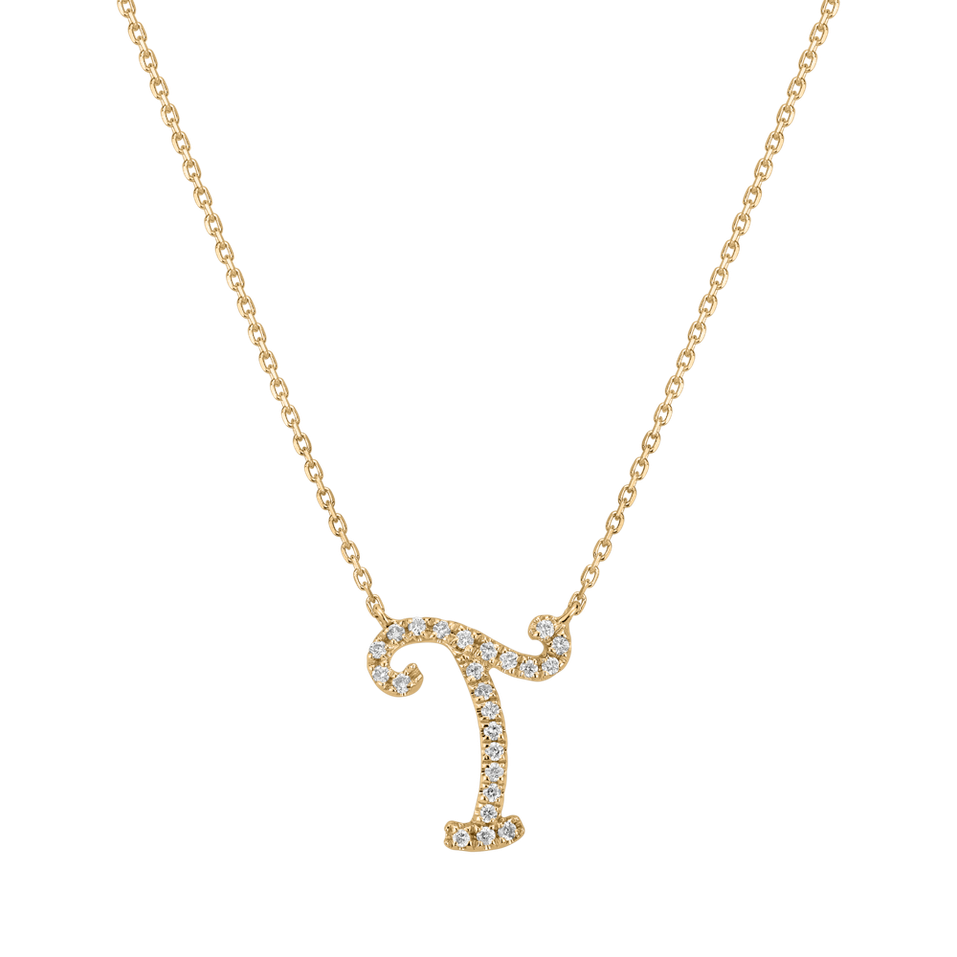 Diamond necklace Curly Glitter T