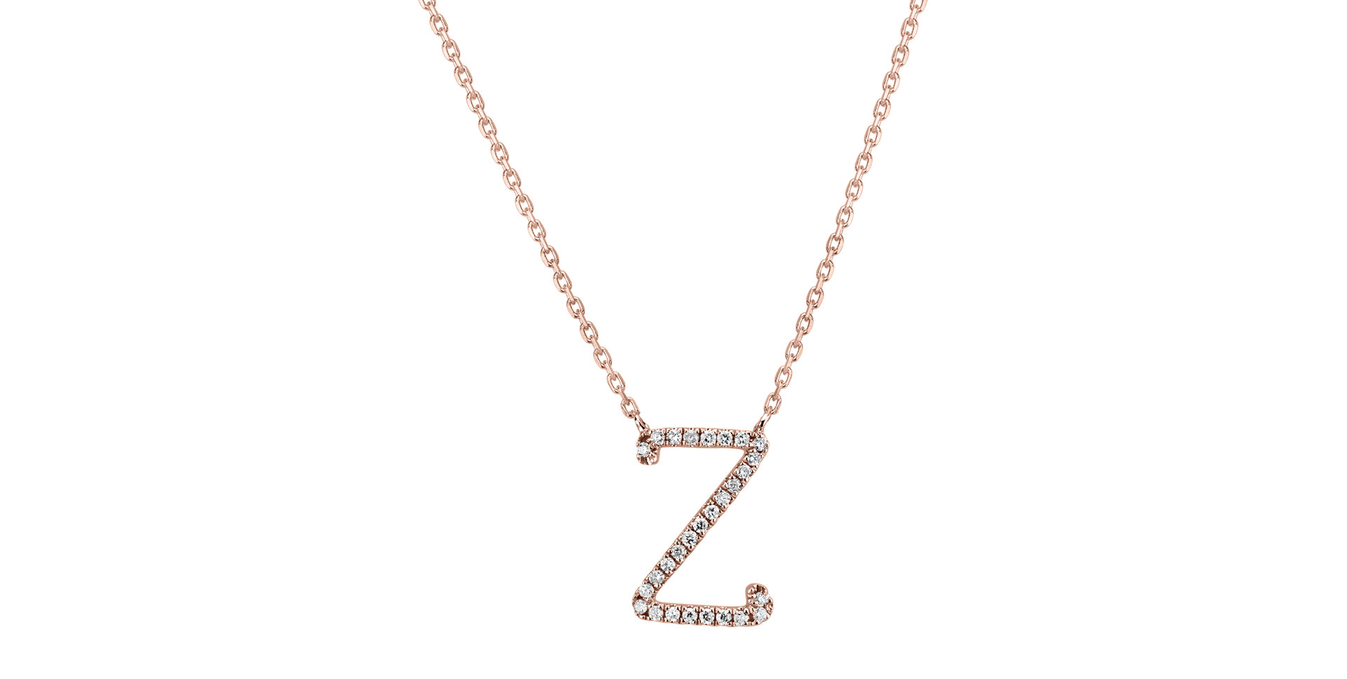 Diamond necklace Curly Glitter Z