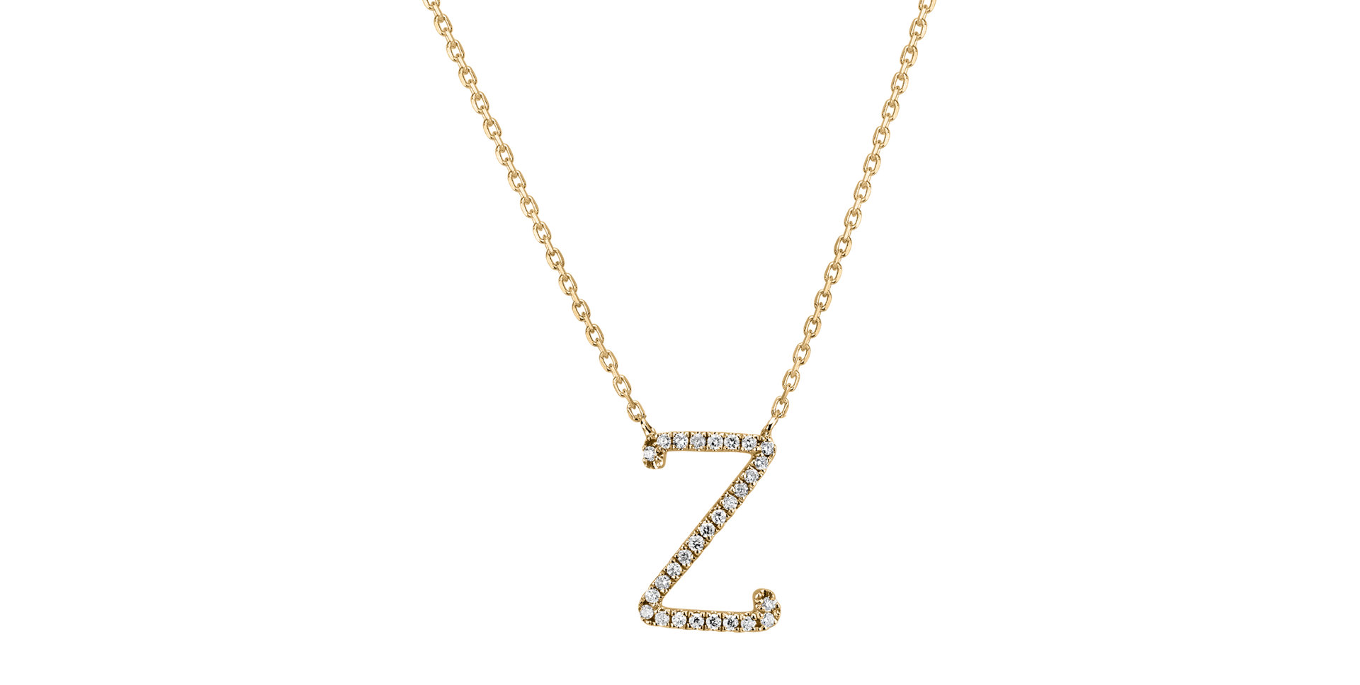 Diamond necklace Curly Glitter Z