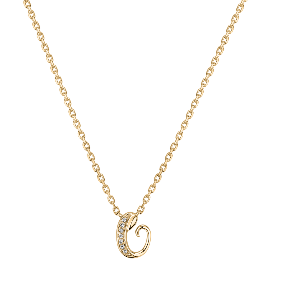 Diamond necklace Curly Diamonds C