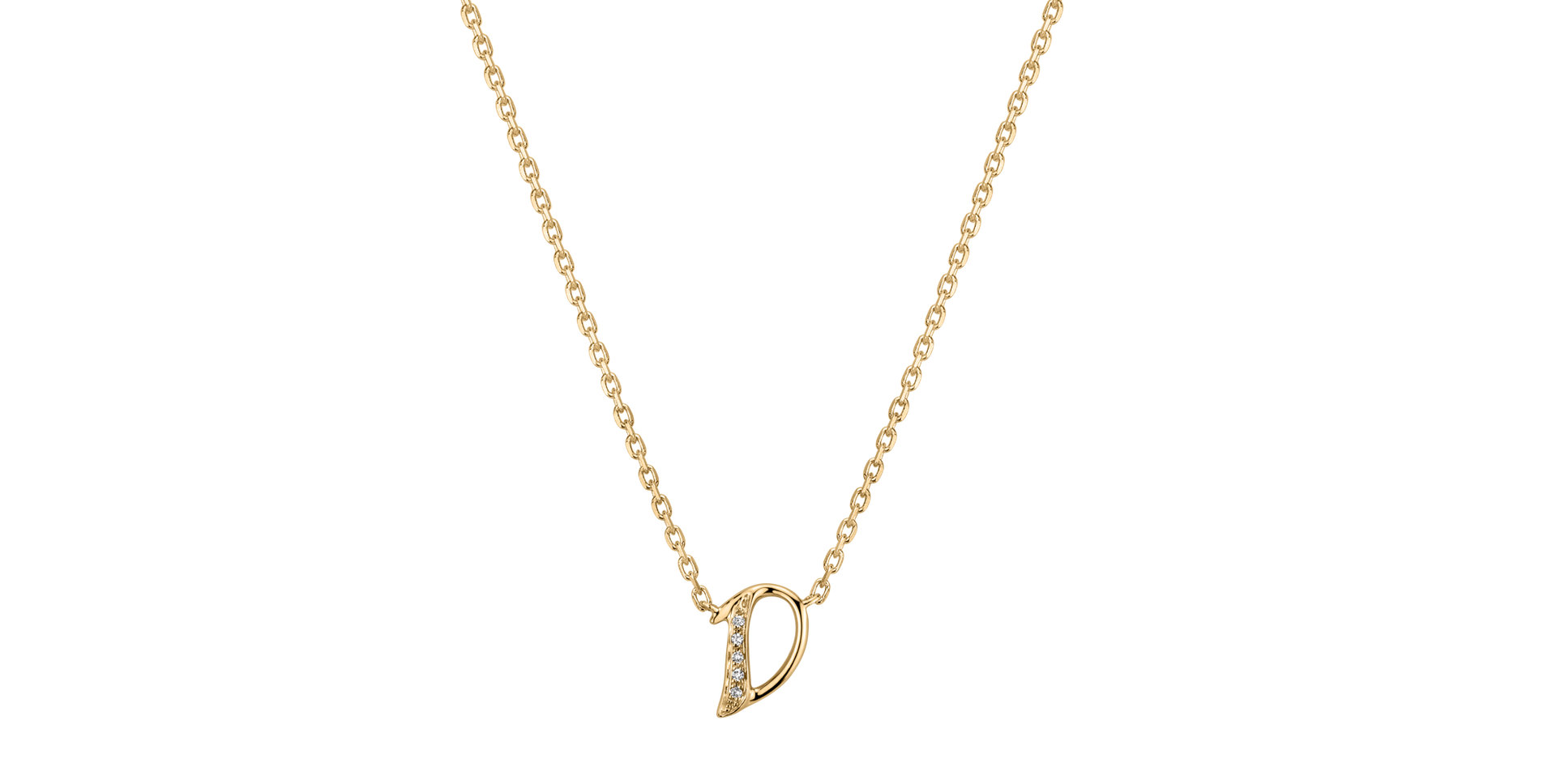 Diamond necklace Curly Diamonds D