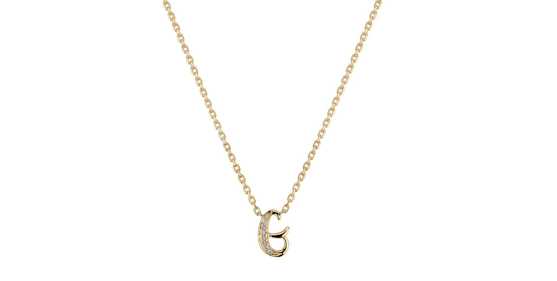 Diamond necklace Curly Diamonds G