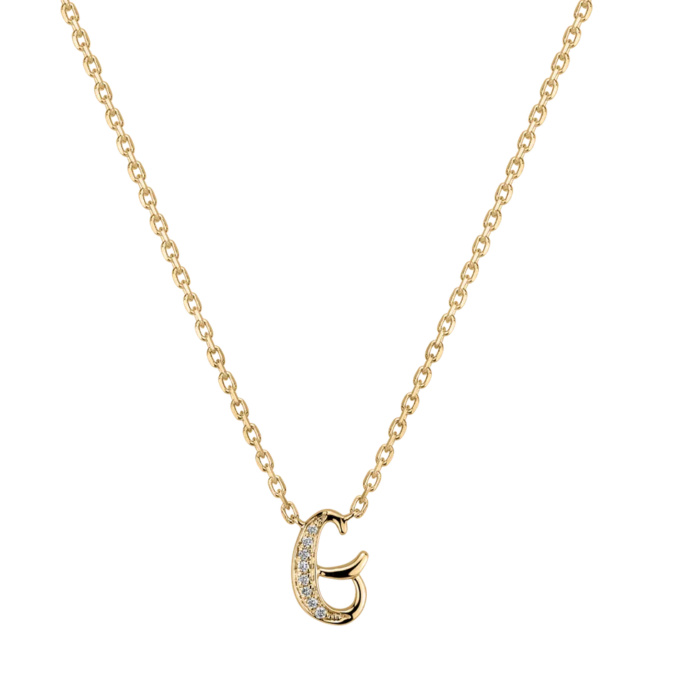 Diamond necklace Curly Diamonds G