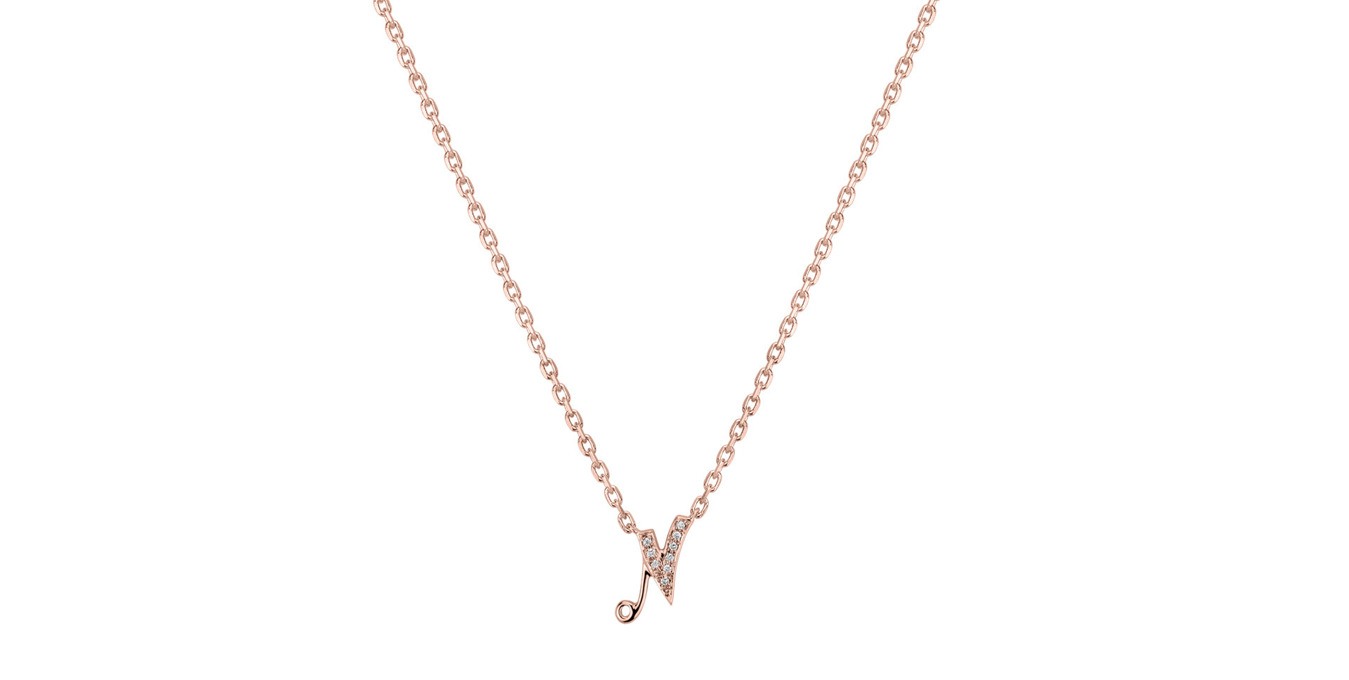 Diamond necklace Curly Diamonds N