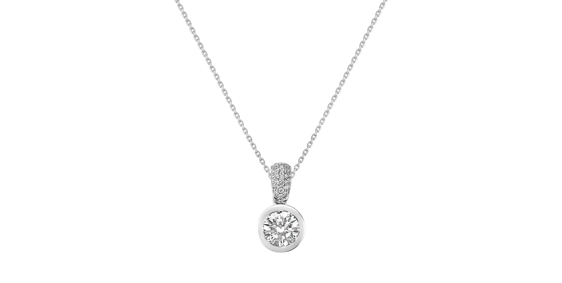 Diamond pendant Delicate Drop