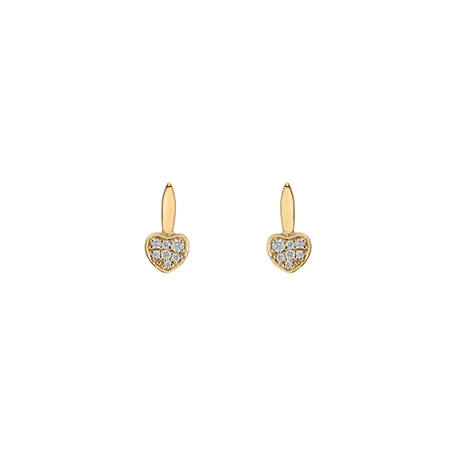 Diamond earrings Love Ray