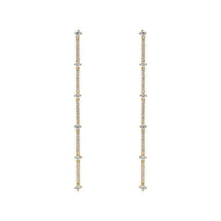 Diamond earrings Delicate Waterfall