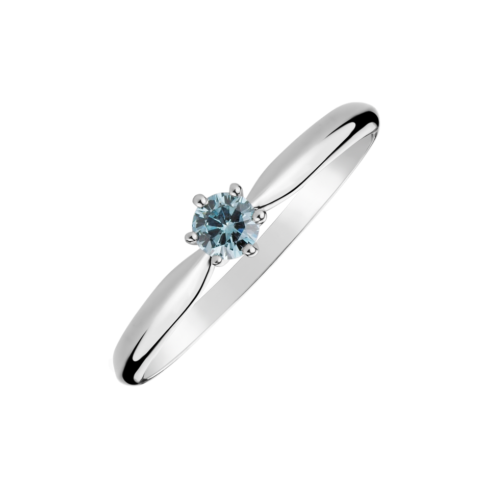 Ring with blue diamonds Eternal Joy