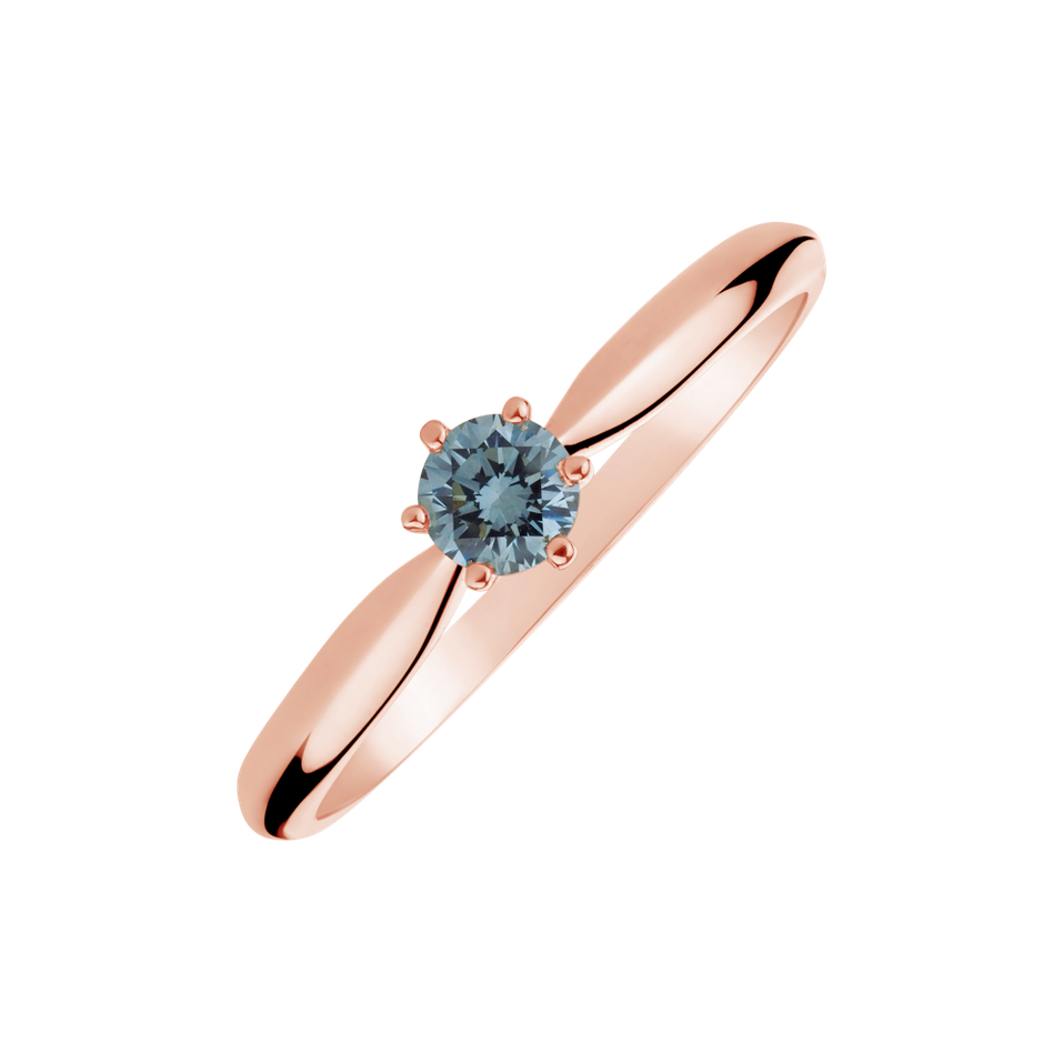 Ring with blue diamonds Eternal Joy