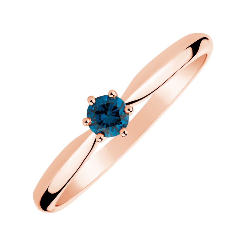 Ring with blue diamonds Eternal Joy