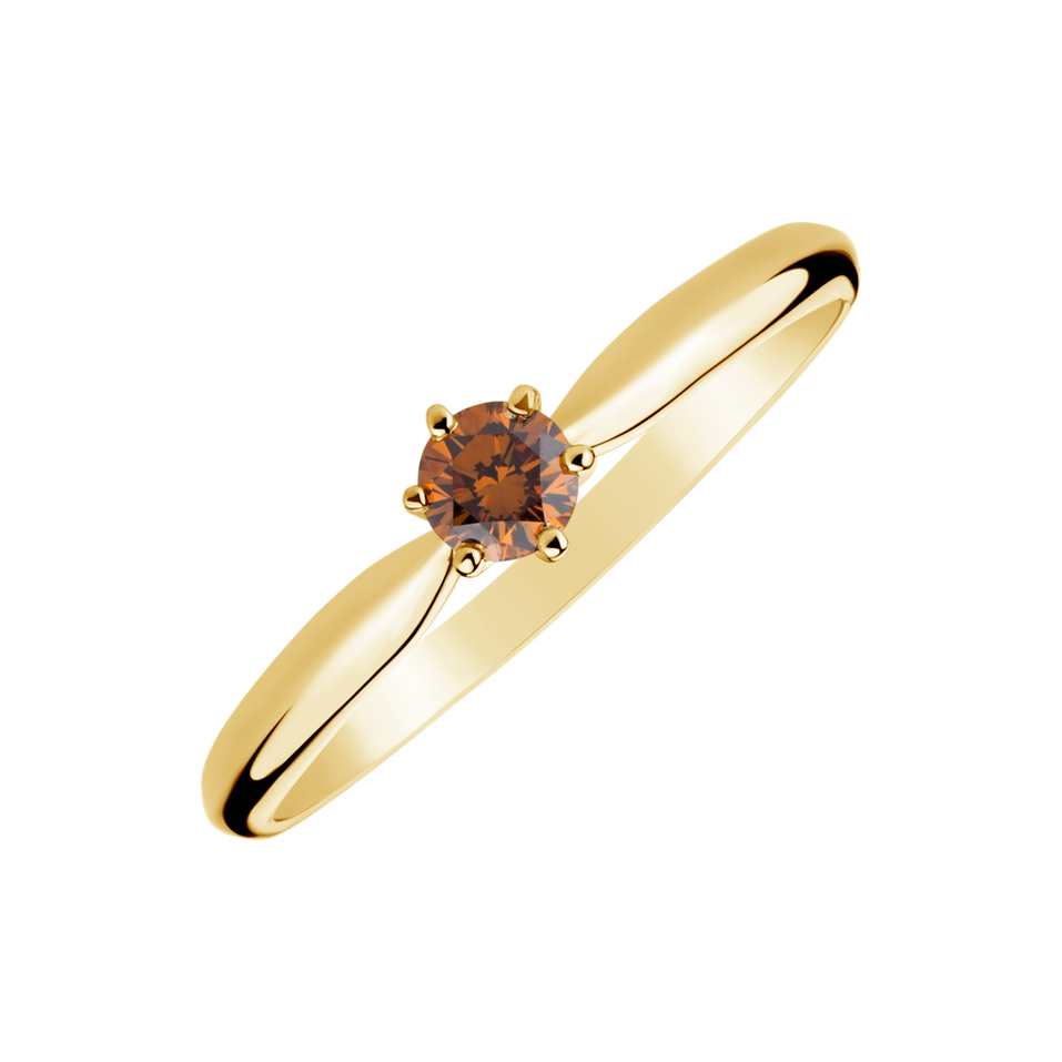 Ring with orange diamonds Eternal Joy