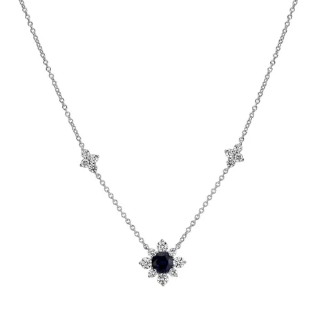 Diamond necklace with Sapphire Night Star