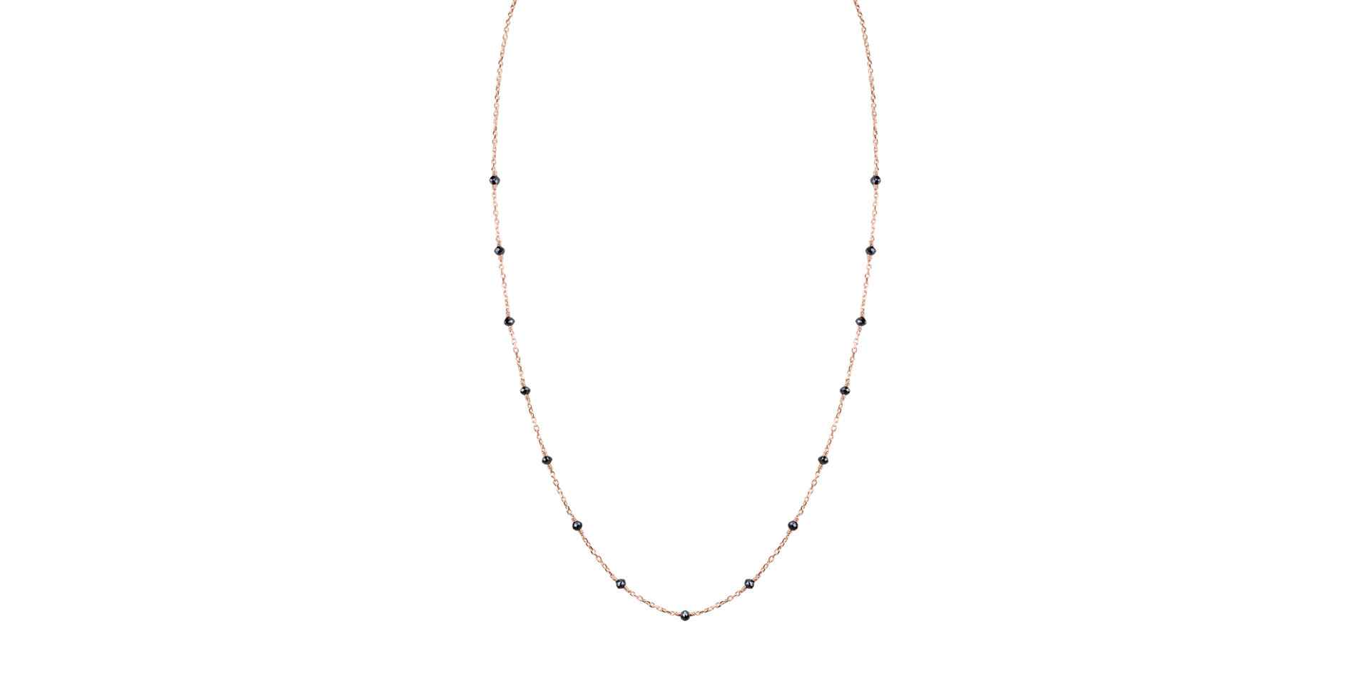 Necklace with black diamonds Dark Harmony