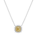 Necklace with yellow and white diamonds Sun Goddess2
