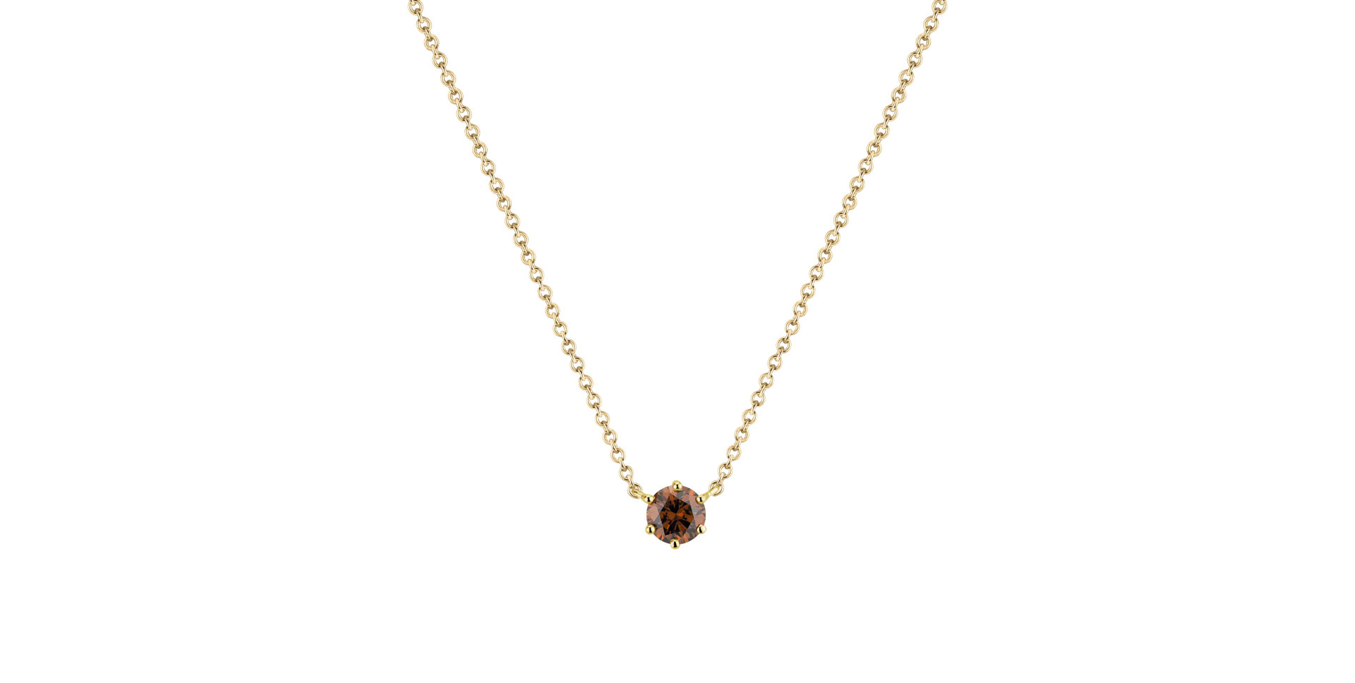 Necklace with orange diamonds Essential Drop