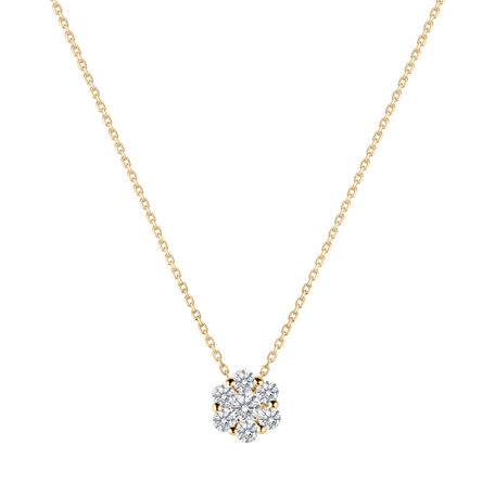 Diamond necklace Shiny Flower