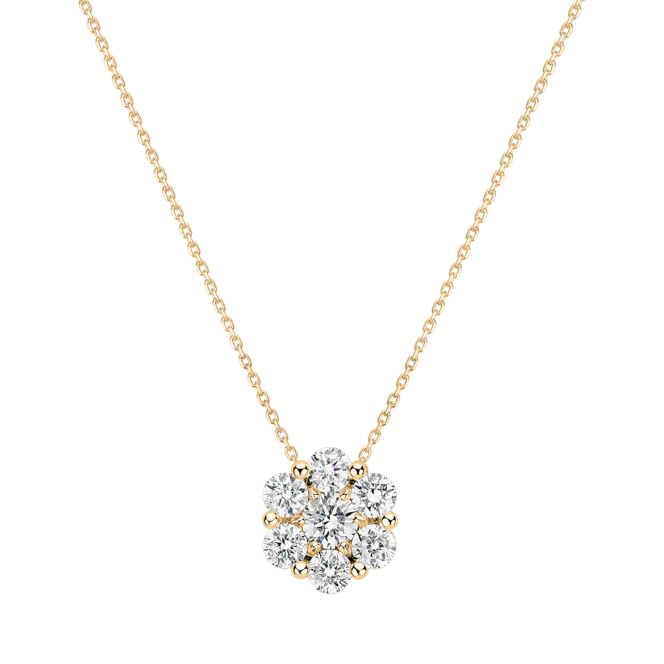 Diamond necklace Shiny Flower
