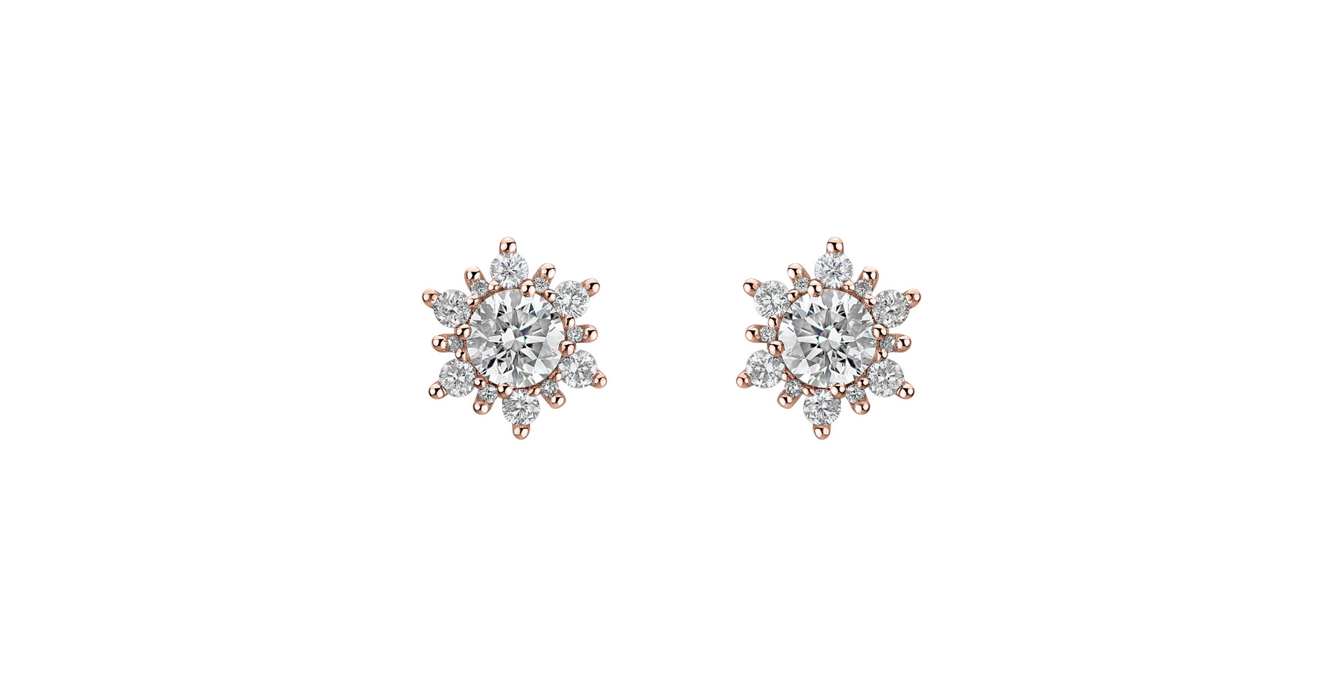 Diamond earrings Snow Star