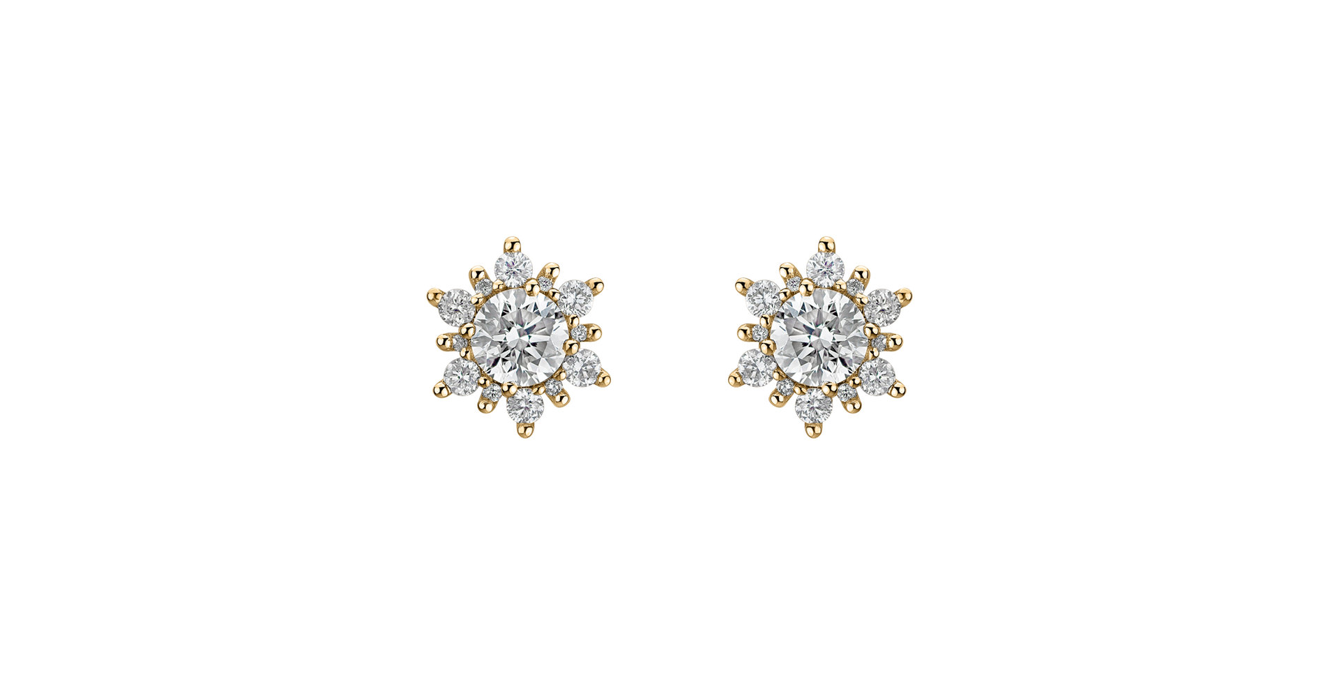 Diamond earrings Snow Star