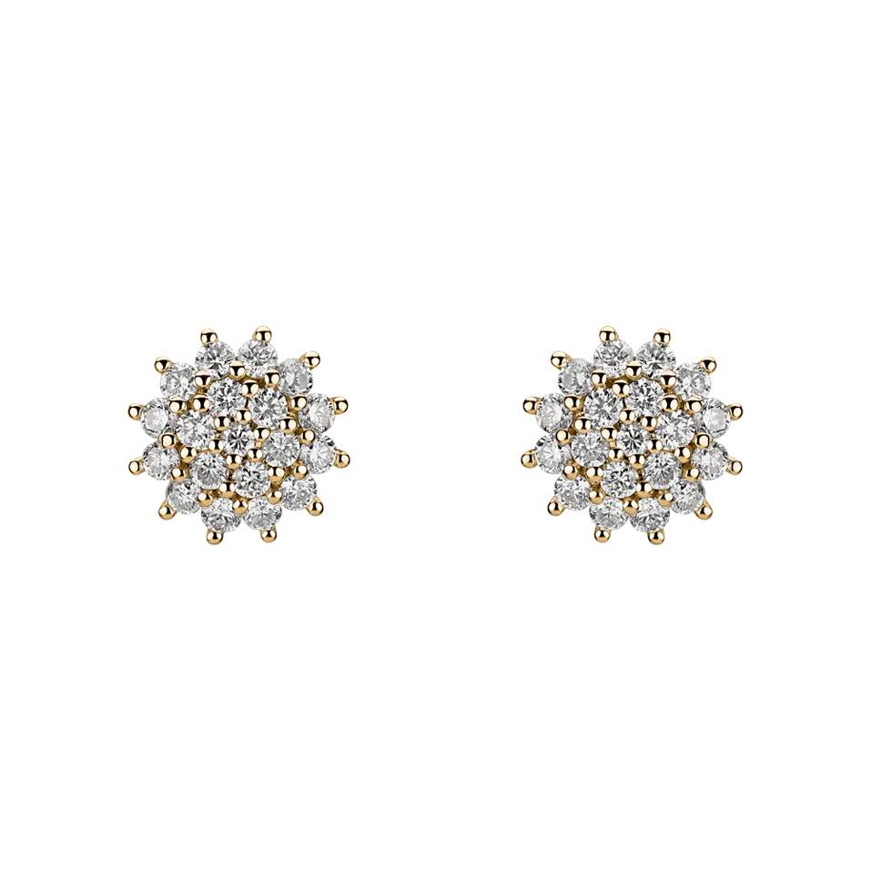 Diamond earrings Midnight Sun