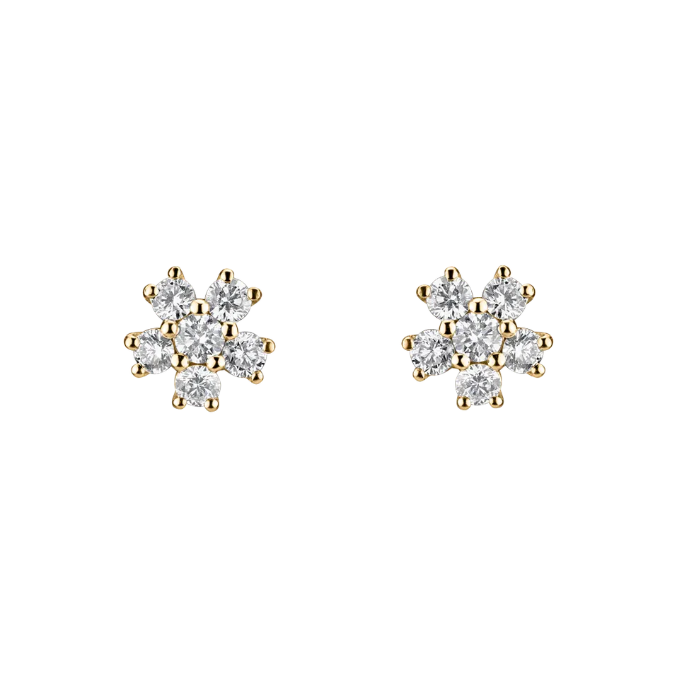 Diamond earrings Sparkless