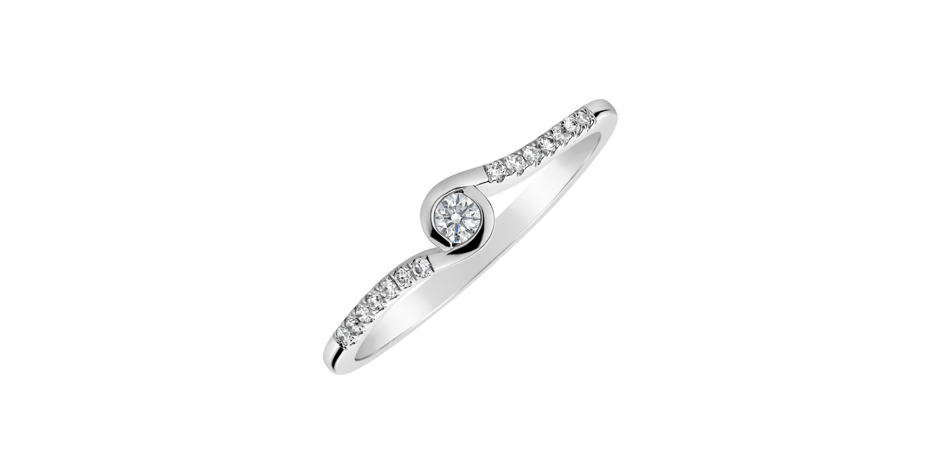 Diamond ring Love Twist