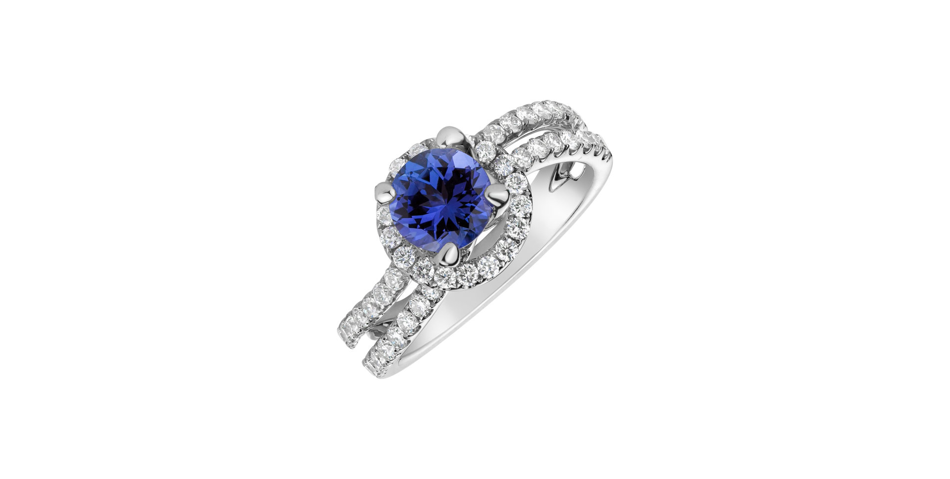 Diamond ring with Tanzanite Rosena