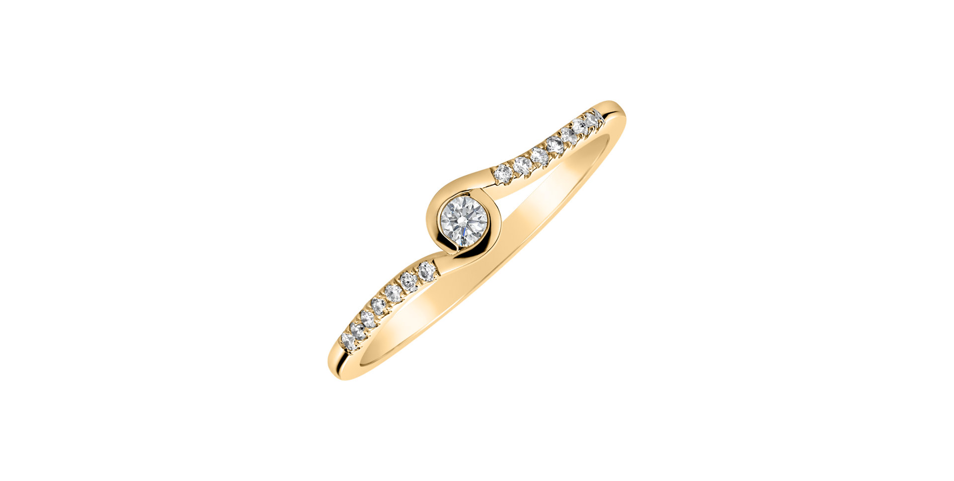 Diamond ring Love Twist