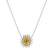 Necklace with yellow and white diamonds Sunshine Goddess2