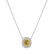 Necklace with yellow and white diamonds Sunshine Goddess2