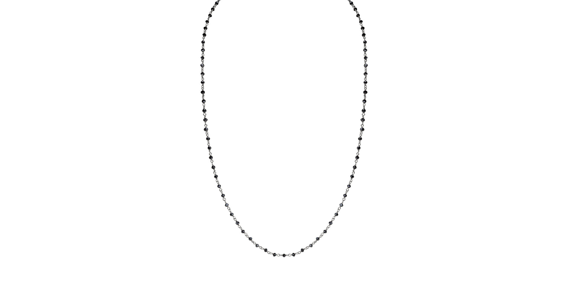 Necklace with black diamonds Dark Melody