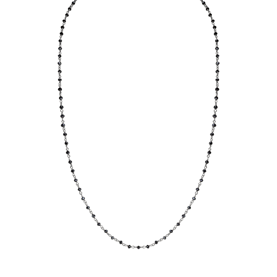 Necklace with black diamonds Dark Melody