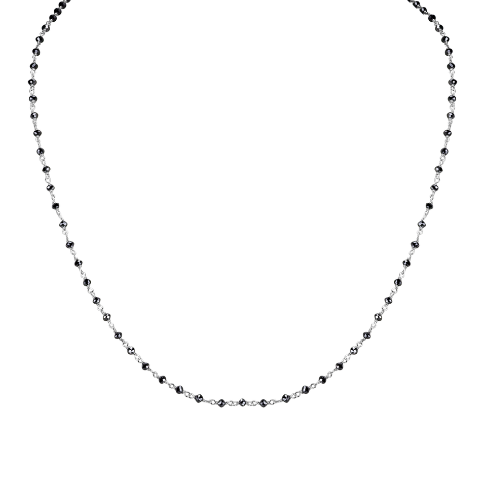 Necklace with black diamonds Dark Melody