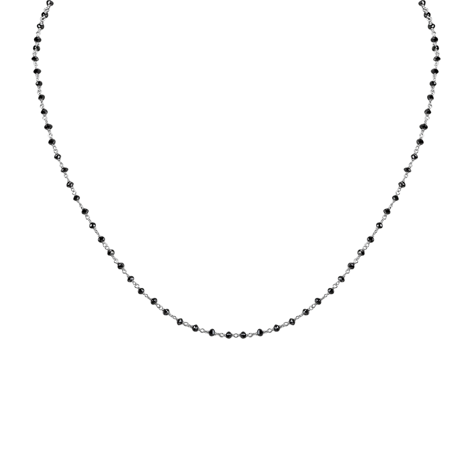 Necklace with black diamonds Dark Melody