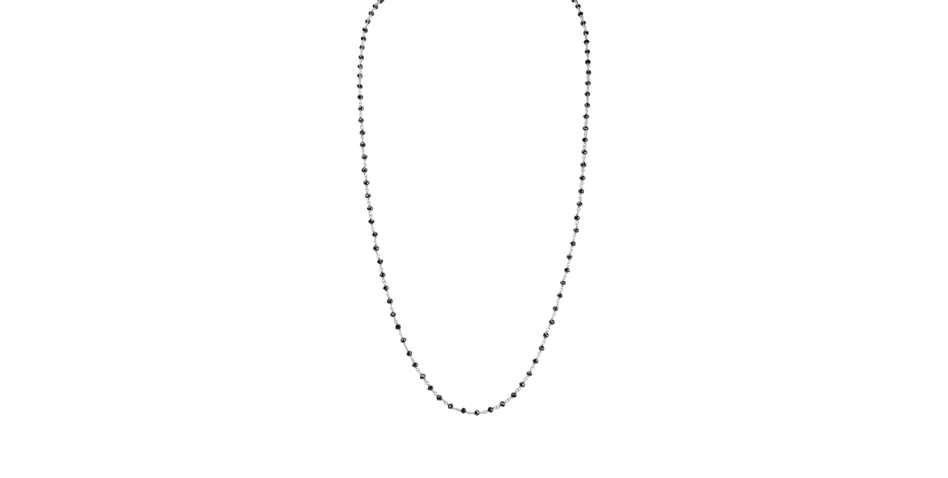 Necklace with black diamonds Dark Melody