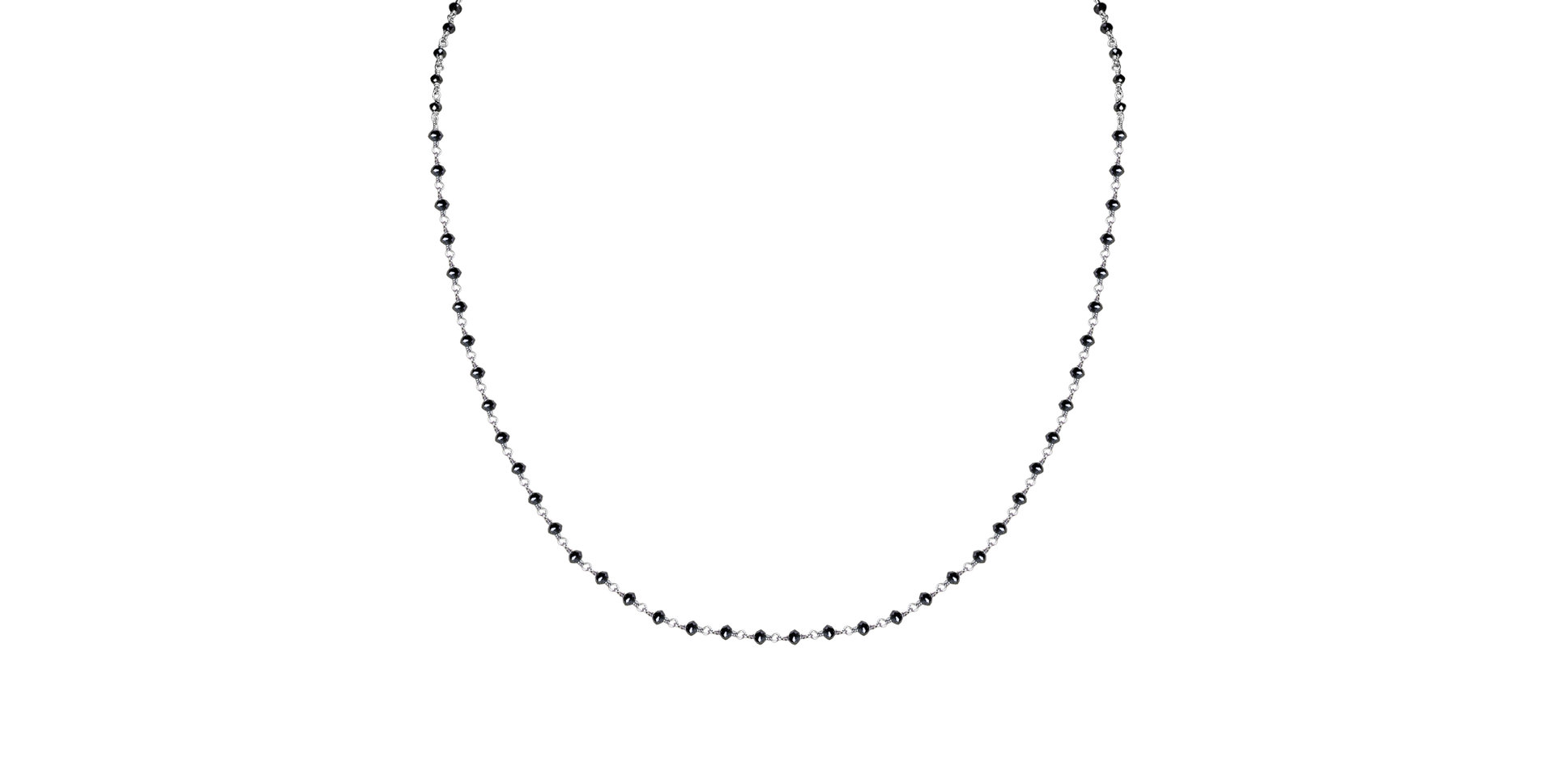 Necklace with black diamonds Dark Melody