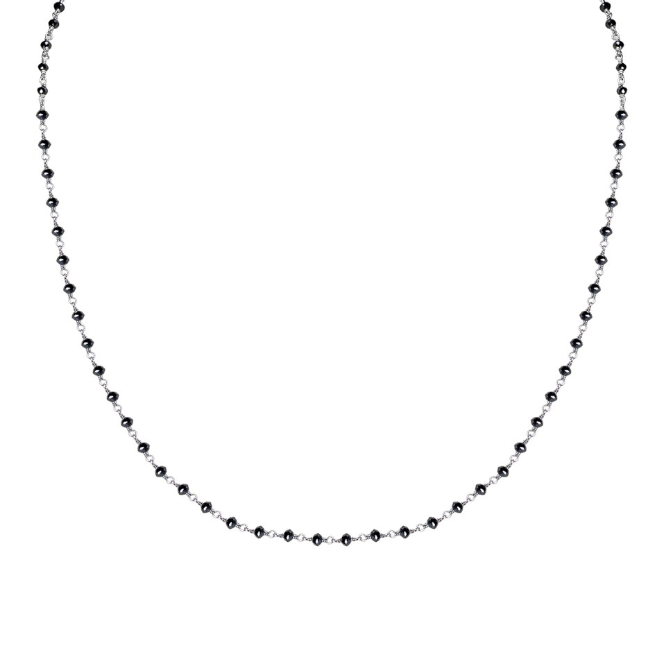 Necklace with black diamonds Dark Melody
