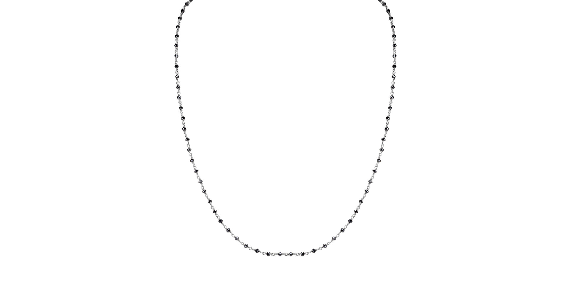 Necklace with black diamonds Dark Melody