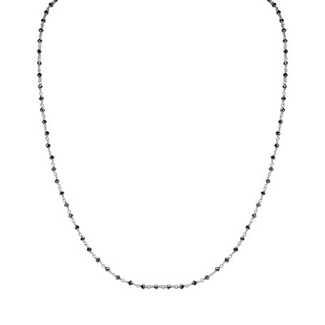 Necklace with black diamonds Dark Melody