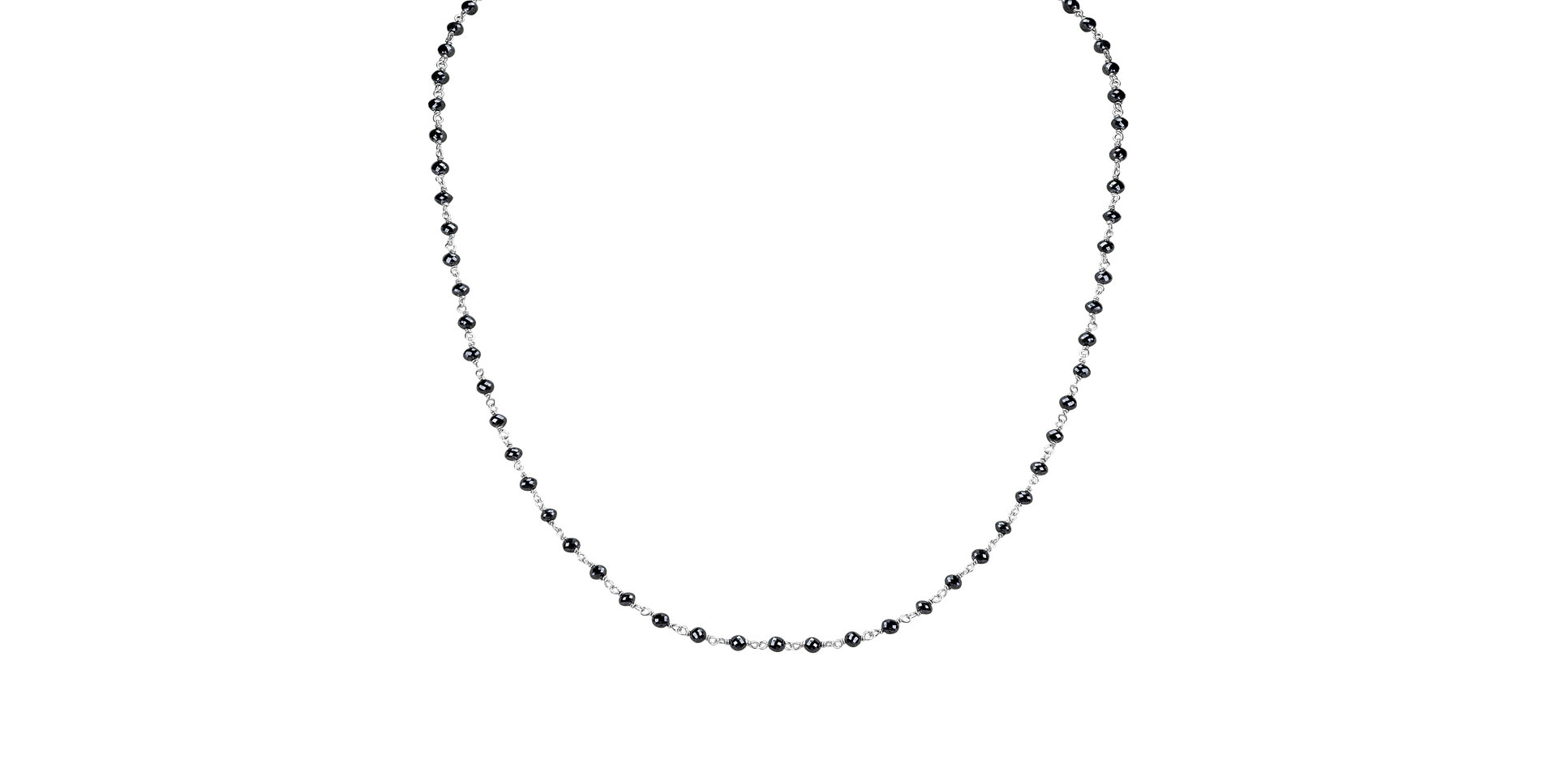 Necklace with black diamonds Dark Melody