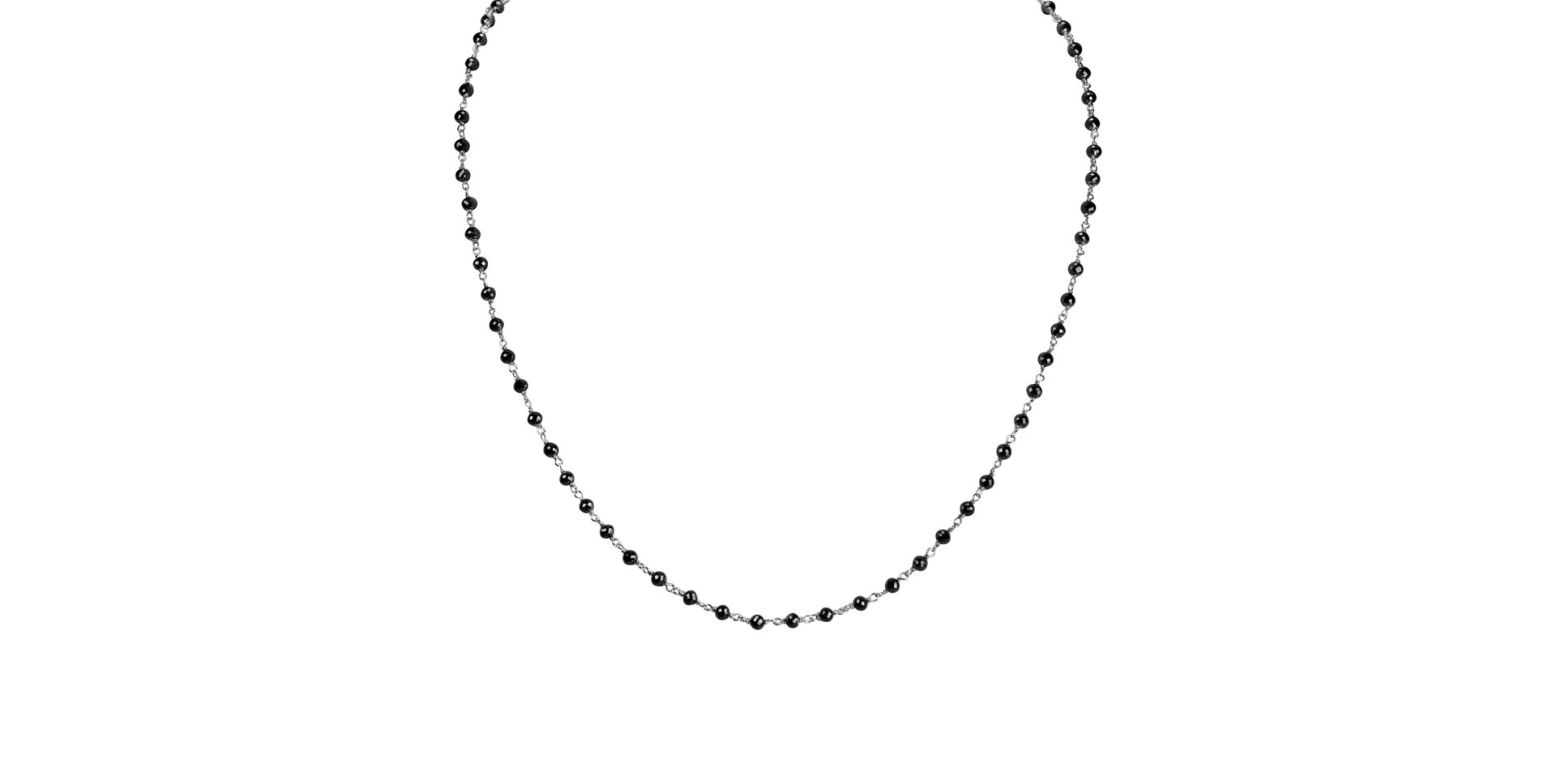 Necklace with black diamonds Dark Melody