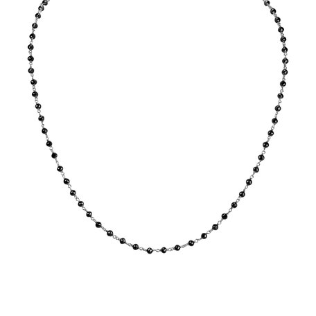 Necklace with black diamonds Dark Melody