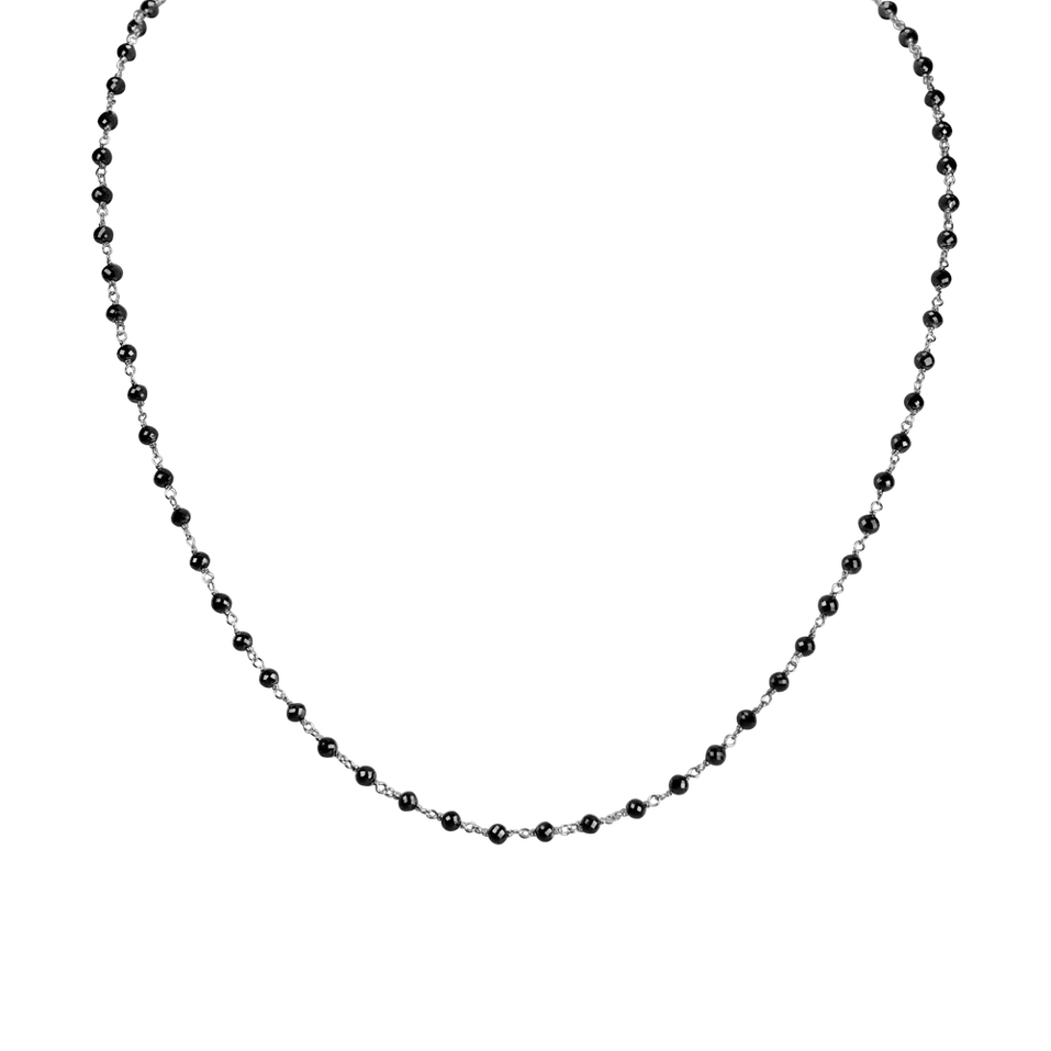 Necklace with black diamonds Dark Melody