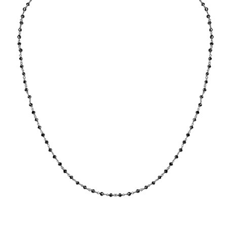Necklace with black diamonds Dark Melody