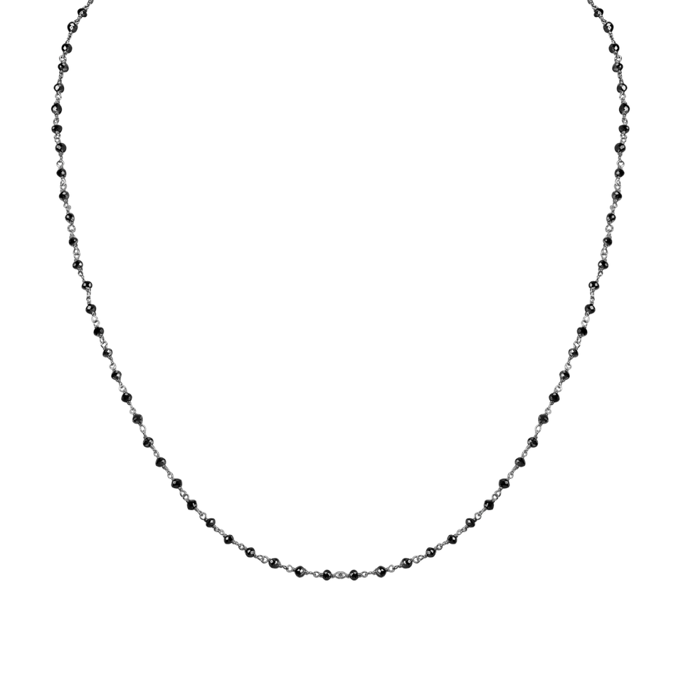 Necklace with black diamonds Dark Melody