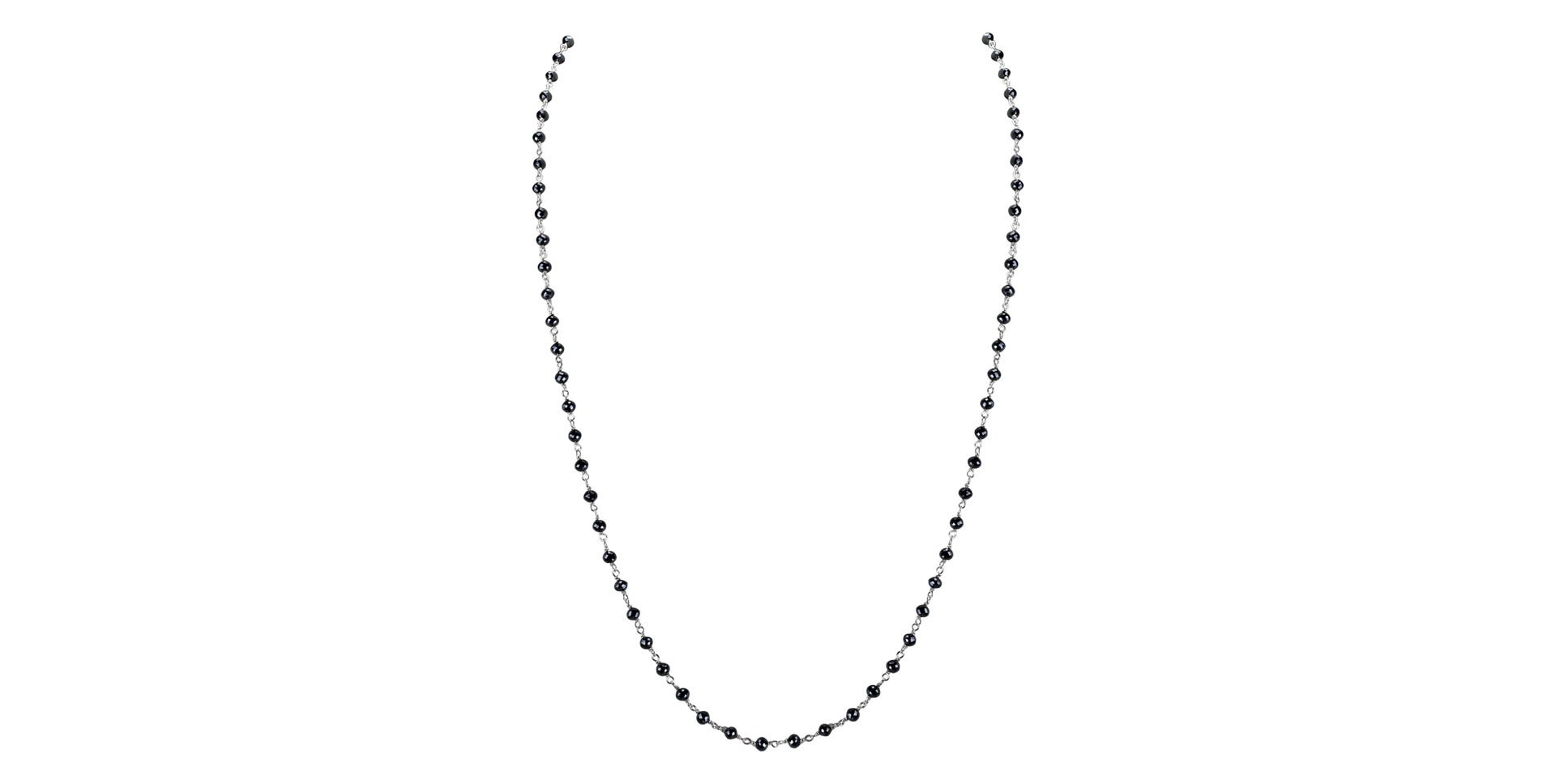 Necklace with black diamonds Dark Melody