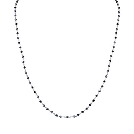 Necklace with black diamonds Dark Melody