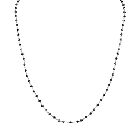Necklace with black diamonds Dark Melody